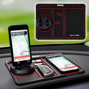 4-in-1 dashboardmat voor in de auto - Telefoonhouder, lichtgevende lijnen | MATDOCK