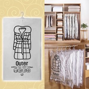 Hangende vacuüm opbergzakken - (4 stuks) | VACUHANG