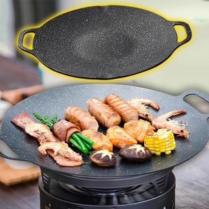 Ronde antiaanbakpan - 32 cm, voor alle warmtebronnen, 300°C | KOREPAN
