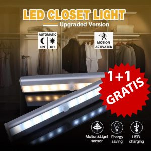 LED-lamp met bewegingssensor - auto aan/uit, geen bedrading | LUMICOM 1+1 GRATIS