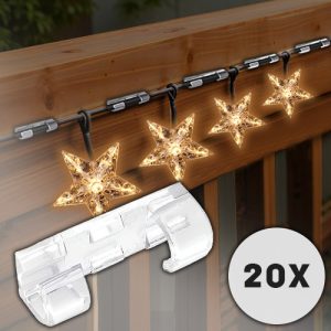 20x zelfklevende lamp montage clips | CORDCLIP