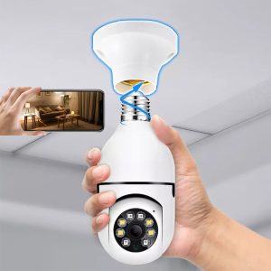 Beveiligingscamera Lamp - 360°, Nachtzicht, WiFi, Niet Boren | BULBCAM