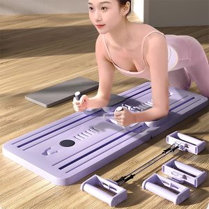 Opvouwbaar pilatesbord met weerstandsbanden en timer | PILARAFIT