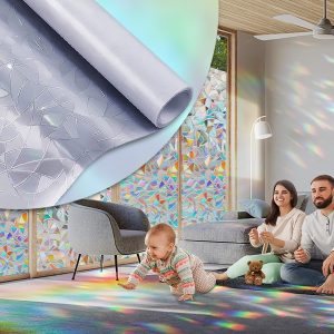 Decoratieve en privacywerende raamfolie | PRISMWRAP