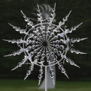 Kinetische tuindraaier - metaal, dubbele bladen | WINDARA
