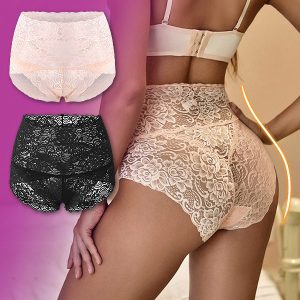 Dames bloemenkant slipjes (3 stuks) | LACEY