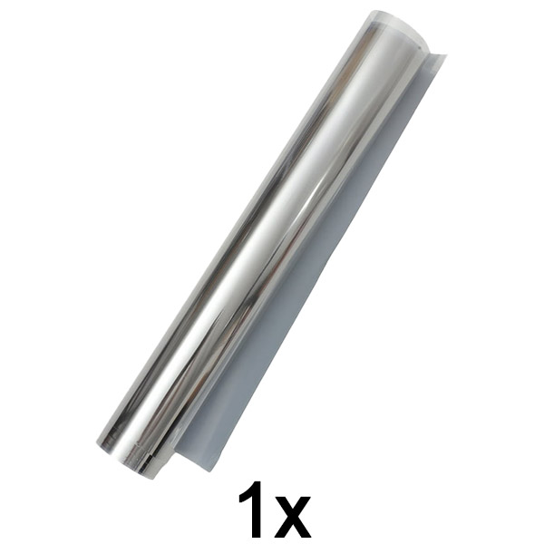 1x Spiegelende privacy-raamfolie – 45×200 cm, geen gereedschap nodig | FOILBLISS