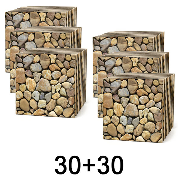 3x 3D wandtegels met steeneffect – peel & stick | STONEBLOCKS 1+1 GRATIS