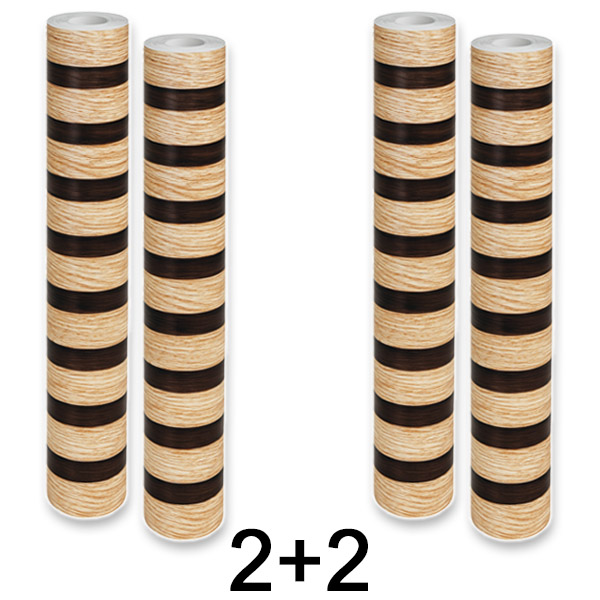2x Zelfklevend wandpaneel met houtlook | LINEWALL 1+1 GRATIS