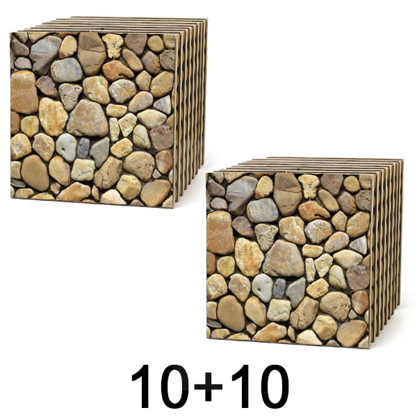 1x 3D wandtegels met steeneffect – peel & stick | STONEBLOCKS 1+1 GRATIS