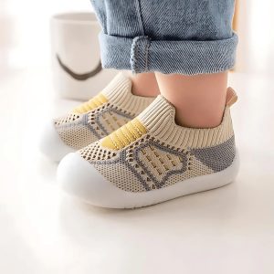 Baby Sloofjes en Loopschoentjes - Antislip, Gebreid Katoen, 6-24 Maanden | MESHSTEPS