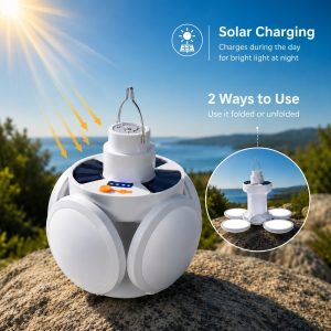 Opvouwbare solar lantaarn 2-in-1 | FOLDGLAZE
