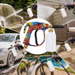 Spuitpistool voor hogedrukreiniger - 5 sproeikoppen | WASHGUN