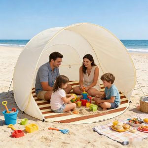 Pop-Up Strandtent - UPF50+ Zonnetent, 120x120x100 cm | POPYTENT