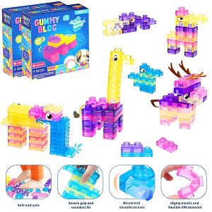 Zachte, kneedbare stapelblokken | JELLYFUN