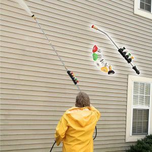 Maak goten en daken schoon zonder ladder – 7 m telescopisch | TELWAND