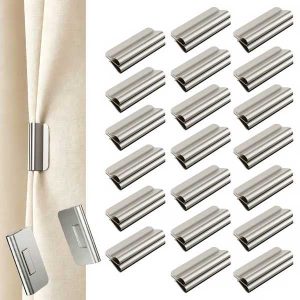 Magnetische gordijnspleetafdichters (20 paar) | MAGCLIPY