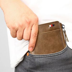 Veilige leren ritssluitingportemonnee | ZIPPWAL